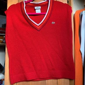 Lacoste red sweater vest❤️